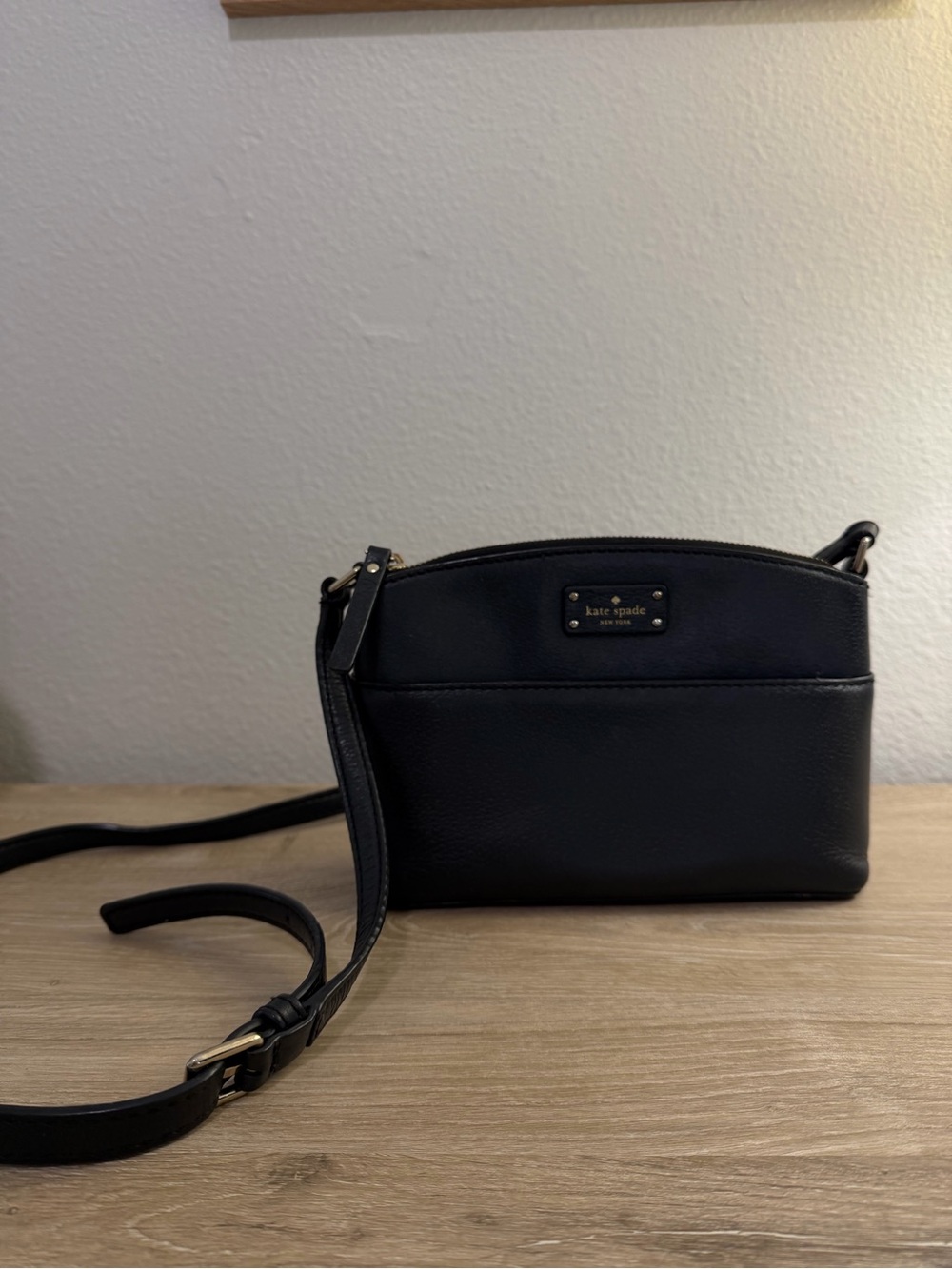kate spade Black Leather Crossbody Bag